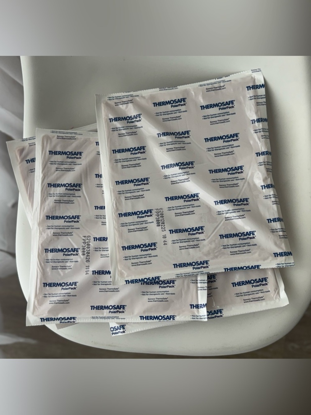 Sonoco ThermoSafe PolarPack Gel Packs – Reusable Cold Packs Cooler 4-Pack
